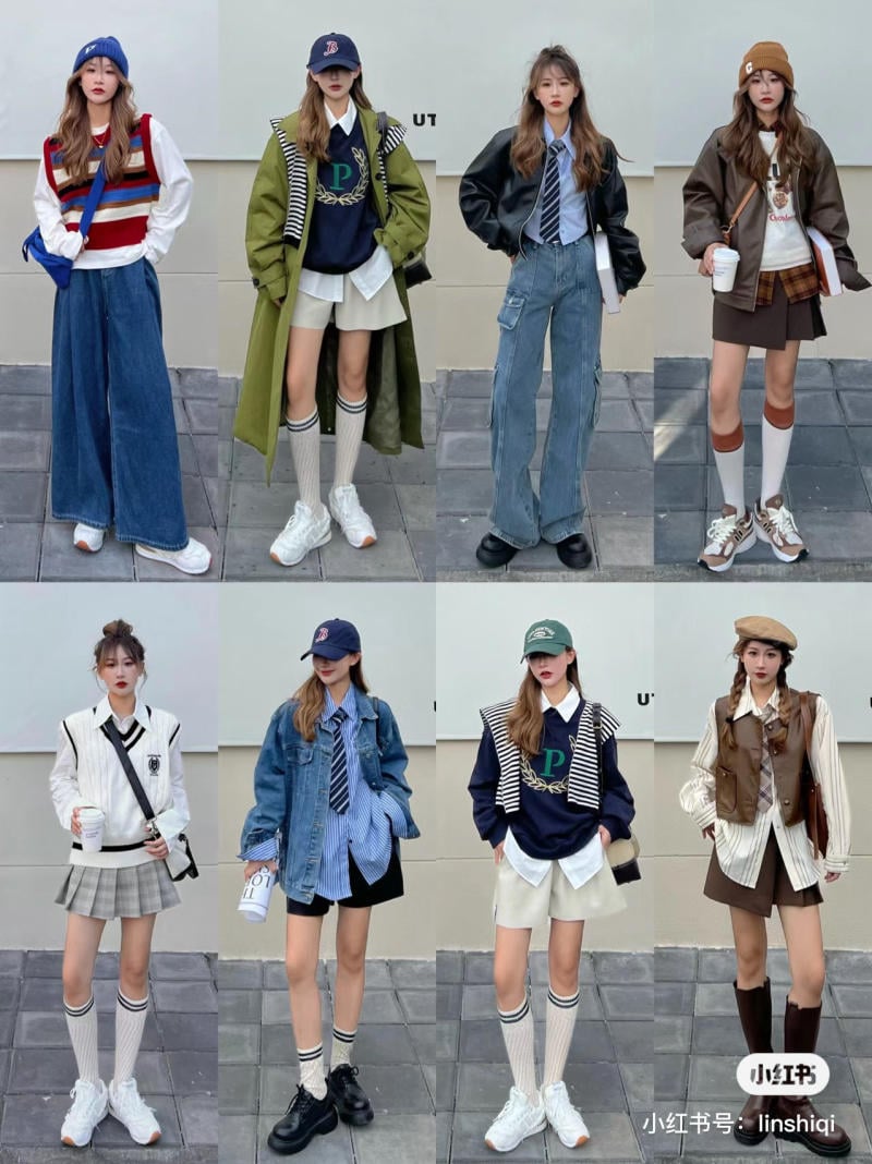 Phối đồ đi học cho sinh viên nữ với blazer