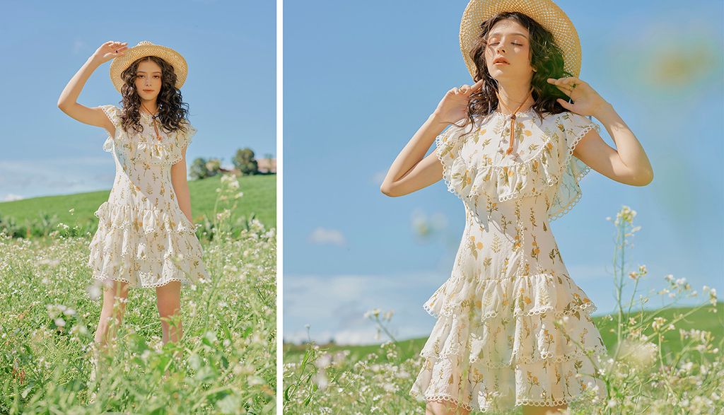 Trang phục mùa hè với chất liệu nhẹ mát — linen, voan, lụa ánh
