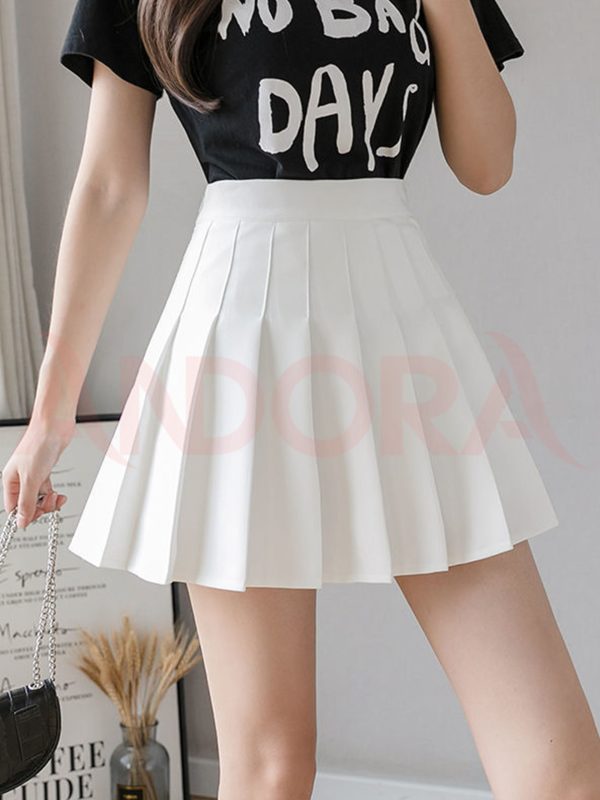 Chân váy xếp ly tennis lưng cao công sở