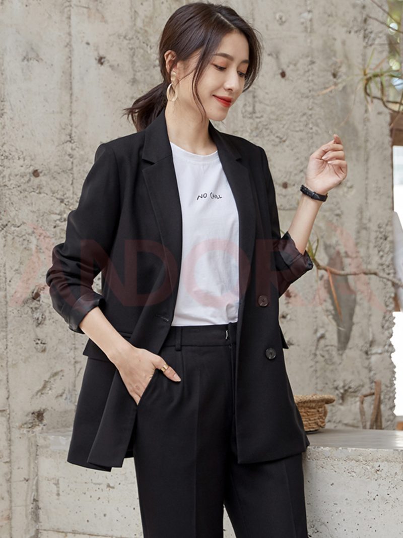 Áo blazer nữ tay dài phong cách công sở Hàn Quốc