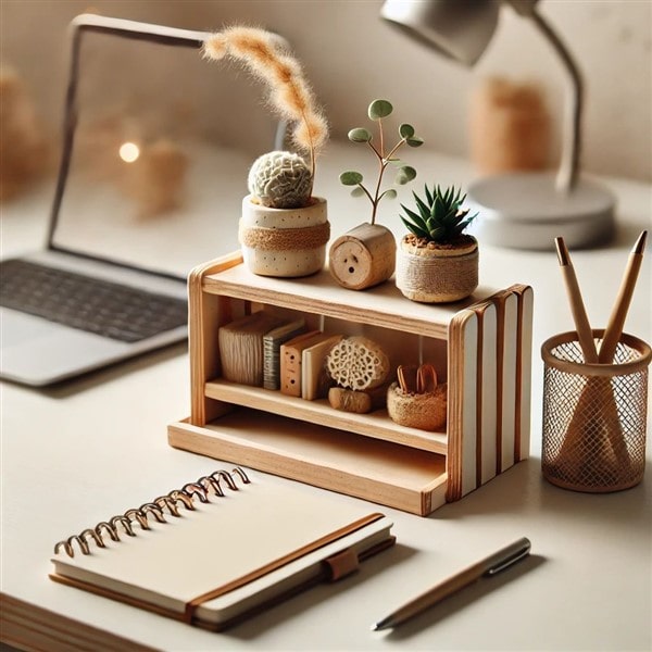 Ý tưởng handmade cho bàn kệ