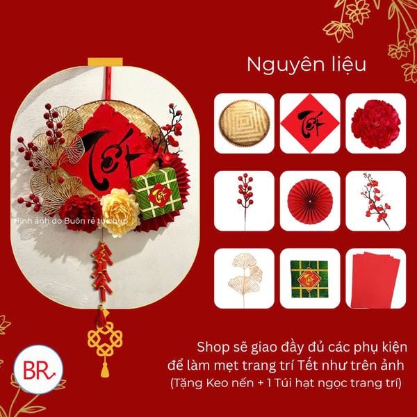 Vật liệu trang trí Tết truyền thống