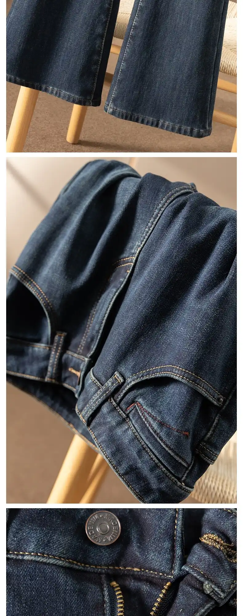 Quần jeans phai màu tự nhiên