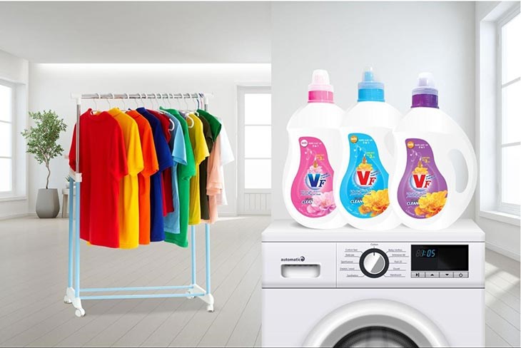 Nước giặt giúp giữ màu và bảo vệ sợi vải