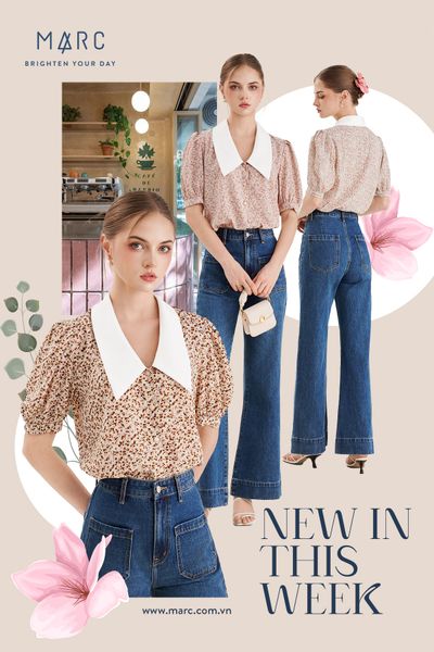 Quần jean dài chạm gót chân