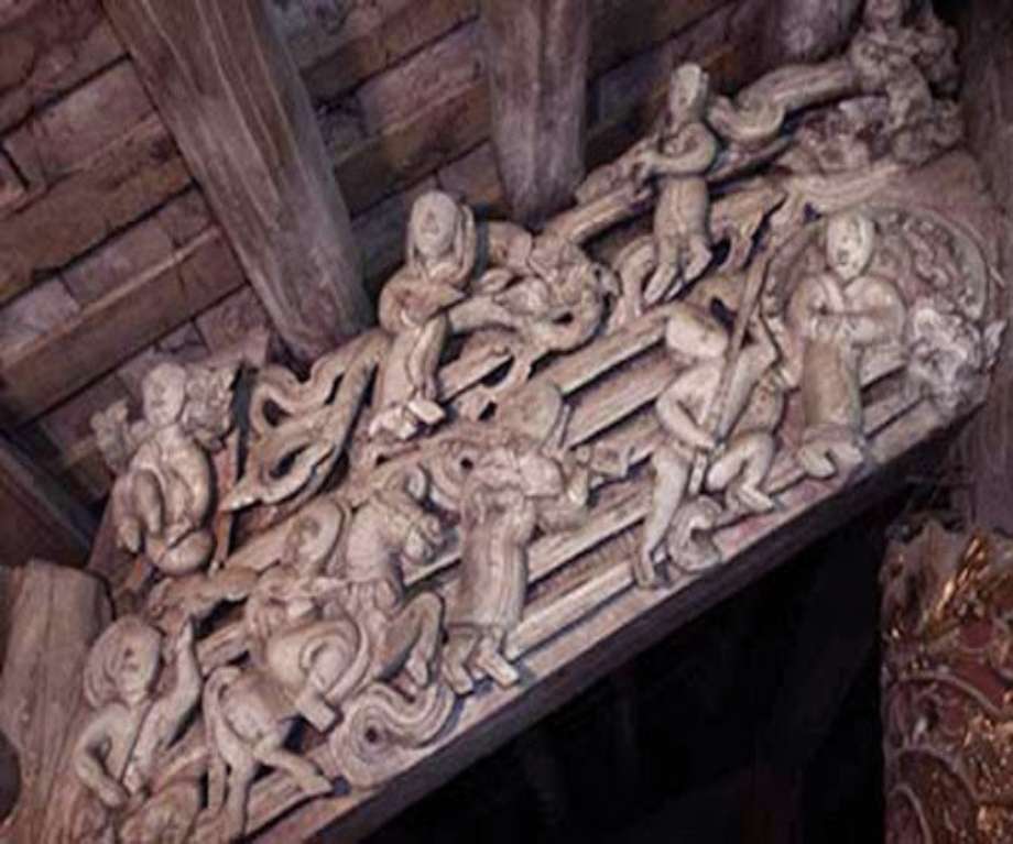 Mảng chạm gỗ cổ