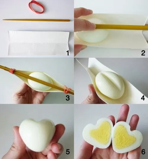 Mẹo vặt tạo hình trứng trái tim