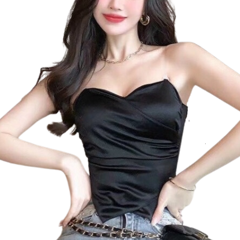 Áo quây lụa hai dây trong suốt tinh tế