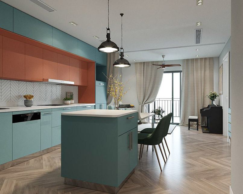 Bếp nhỏ được tối ưu không gian