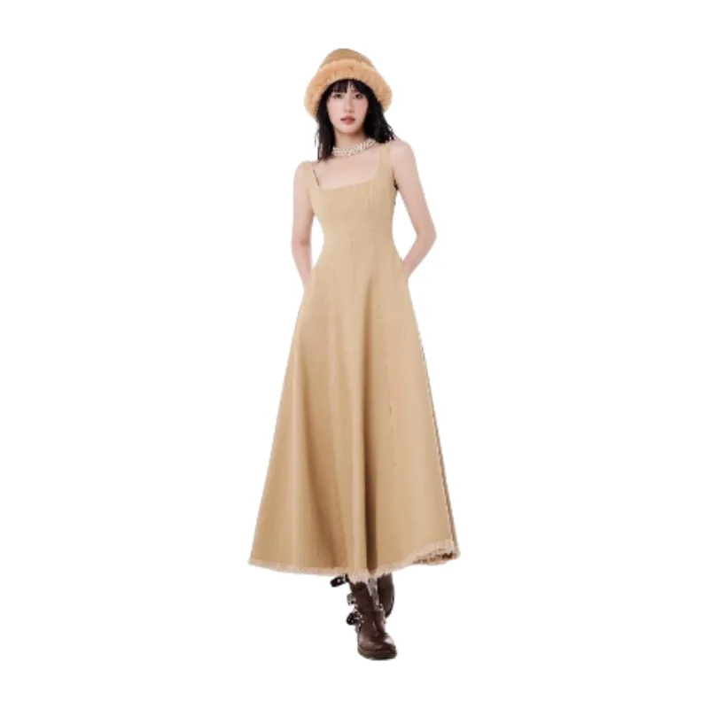 Đầm hai dây dáng dài hoa nhí MOOLYS