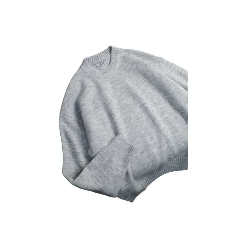 Áo len cổ tròn cashmere
