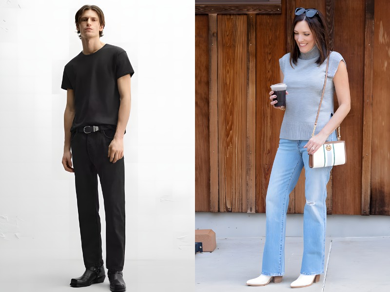 Chọn quần jeans theo dáng người