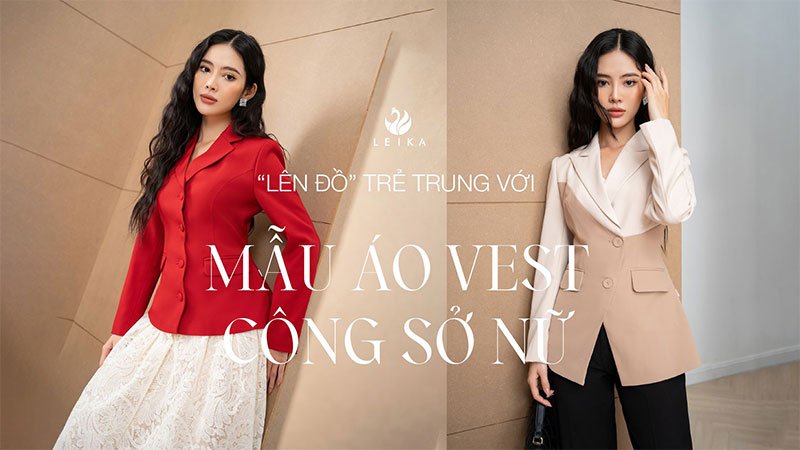 Áo len cổ tàu với áo vest và quần tây phong cách office