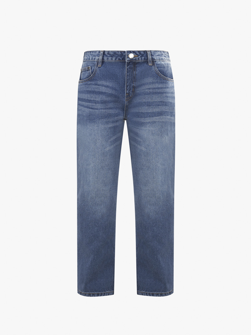 Quần jeans xanh đậm cổ điển