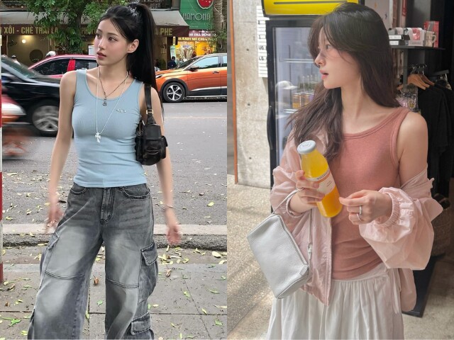 Áo tank top được yêu thích nhờ thiết kế gọn nhẹ và thoáng mát
