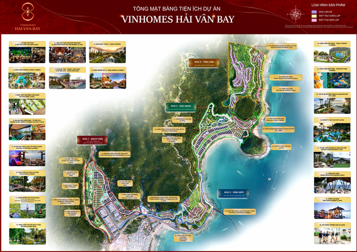 Tổng mặt bằng tiện ích dự án Vinhomes Hải Vân Bay