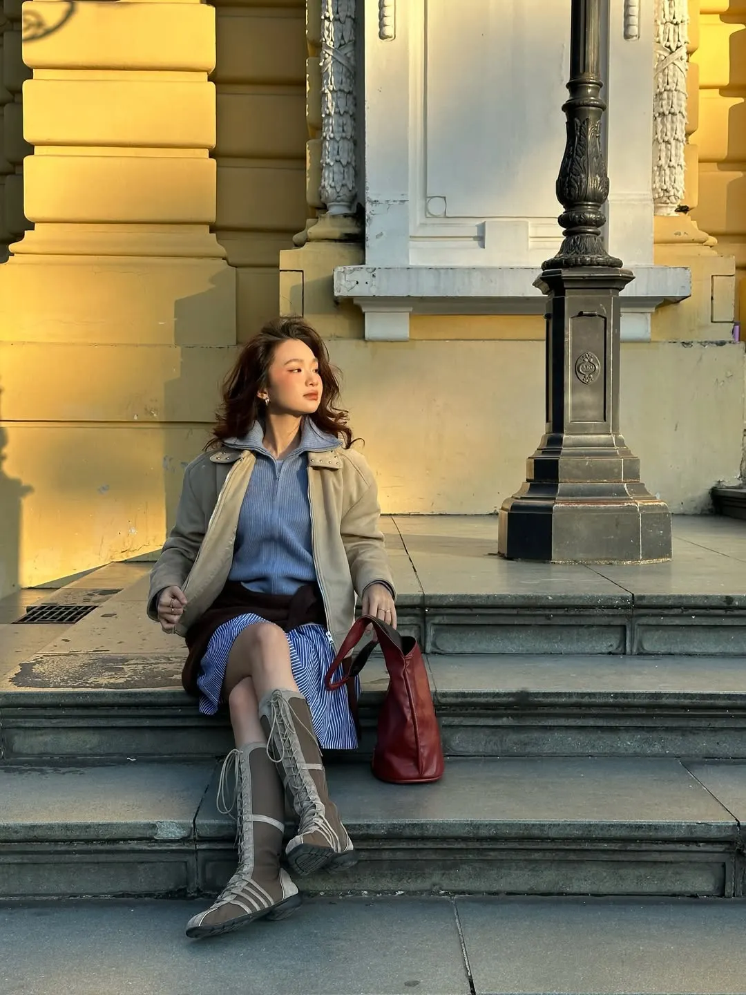 outfit xanh băng