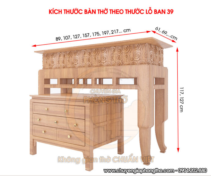 Đo kích thước bằng thước Lỗ Ban