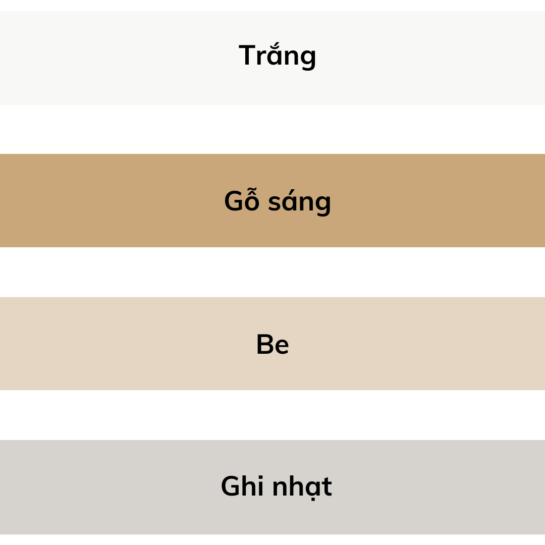 Màu sắc nhà bếp sạch hiện đại
