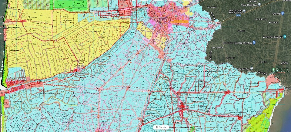 Bản đồ quy hoạch đường vành đai Cà Mau