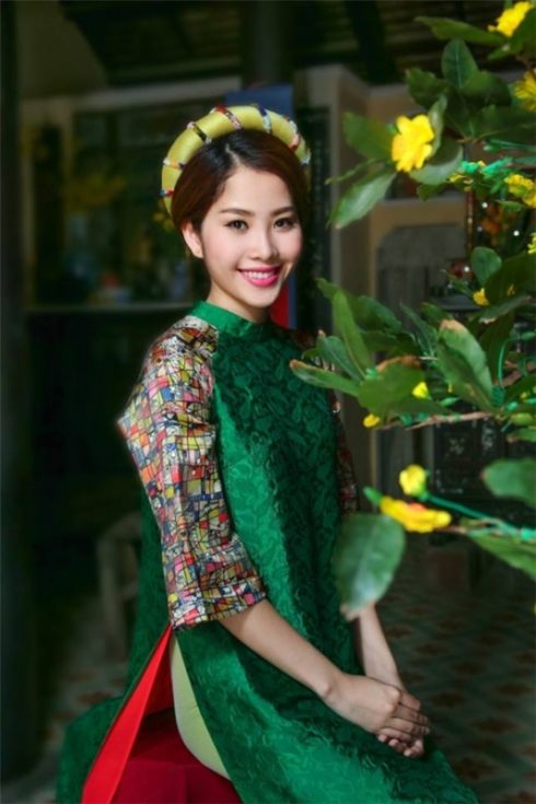 Áo dài phù hợp với dáng người gầy, mảnh mai