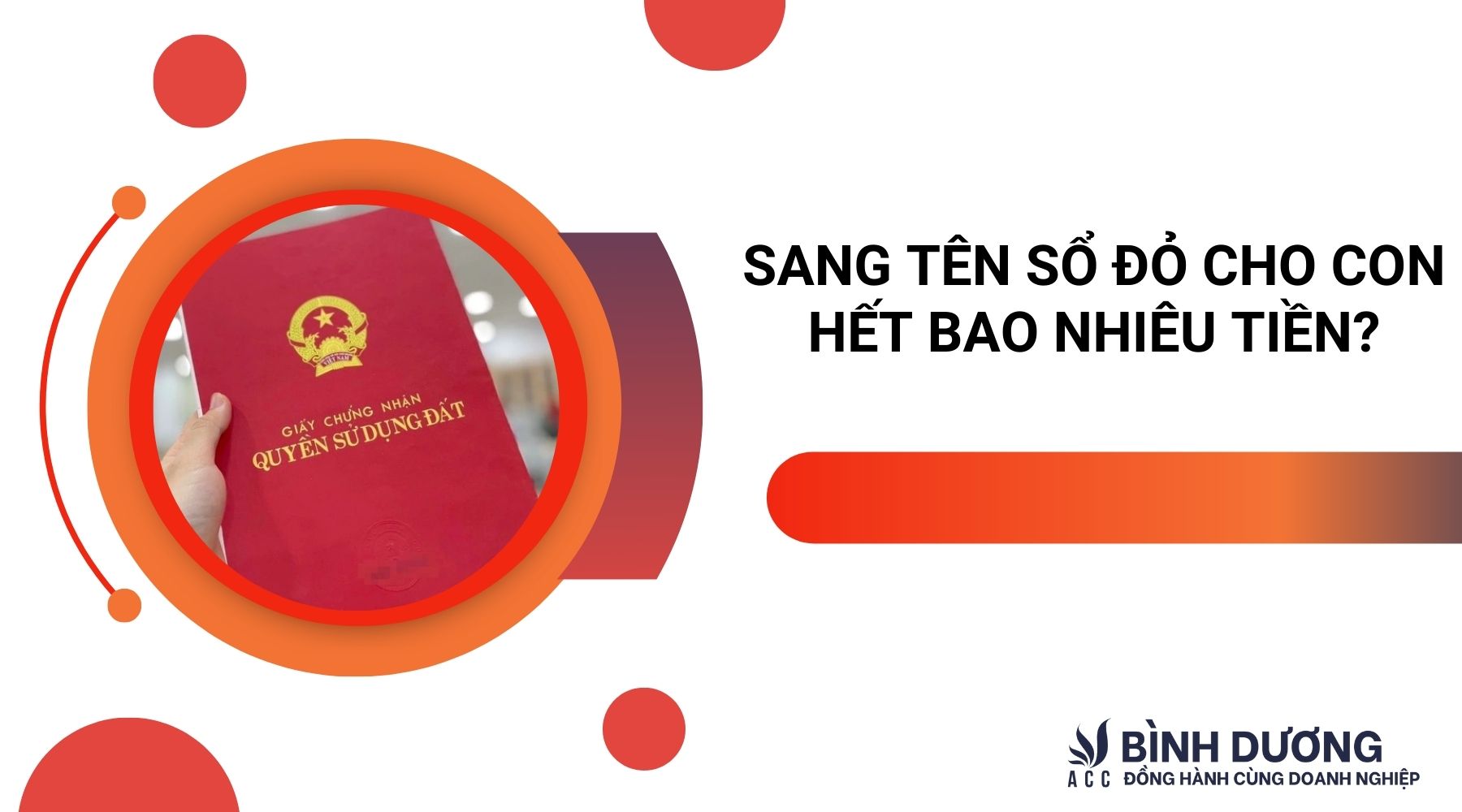Hồ sơ sang tên sổ đỏ
