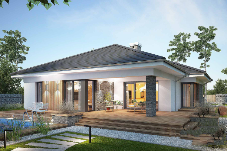 Biệt thự nhà vườn 1 tầng gần gũi thiên nhiên