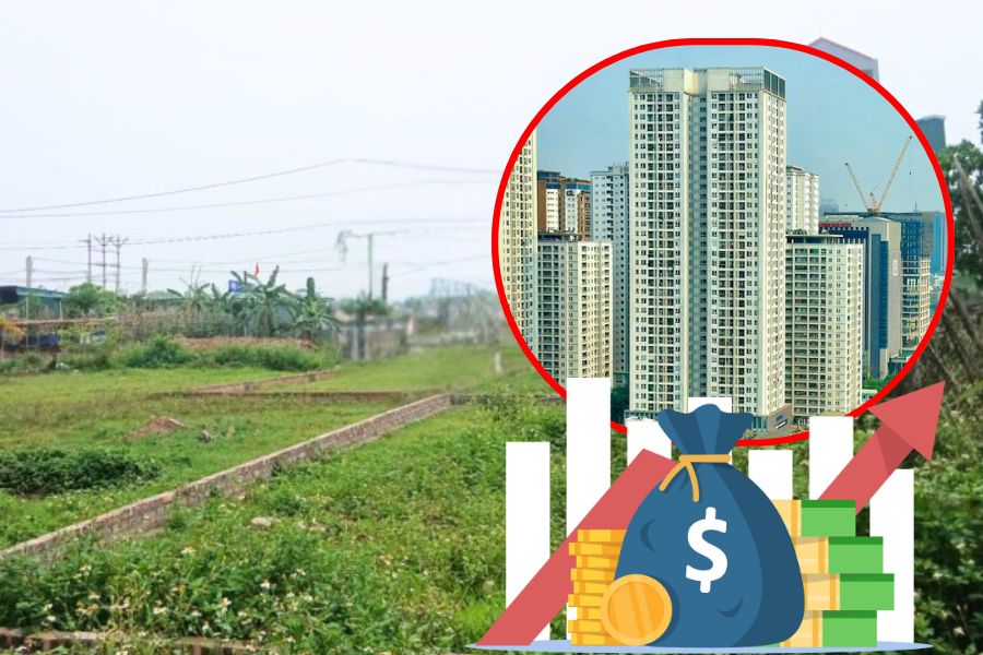Dòng tiền chảy vào đất nền