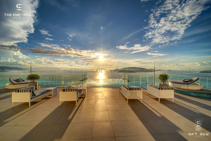Bể bơi infinity pool tại Làng Vân
