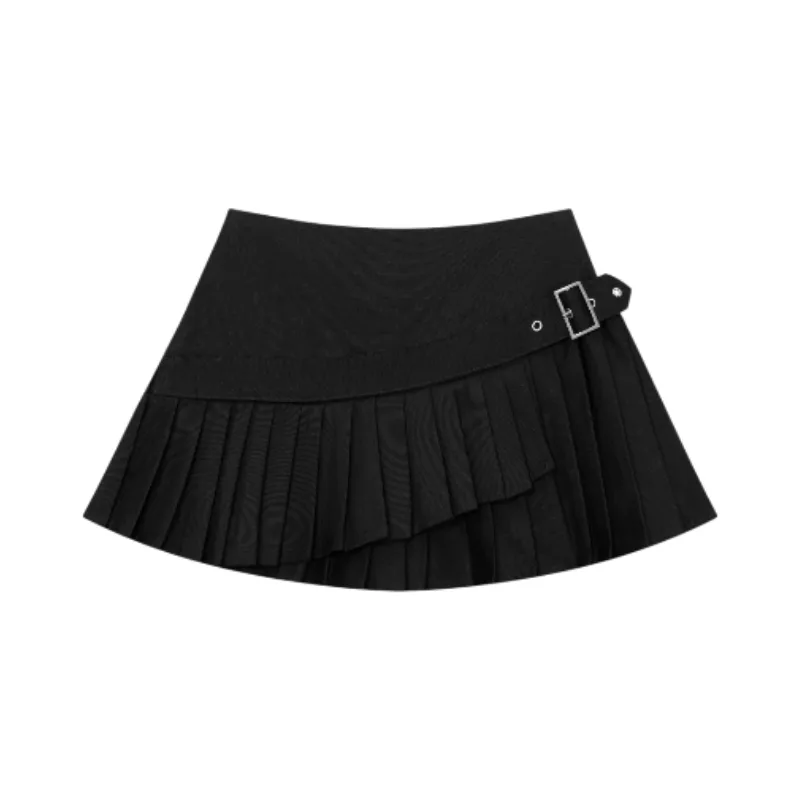 Chân váy xếp ly tầng kaki