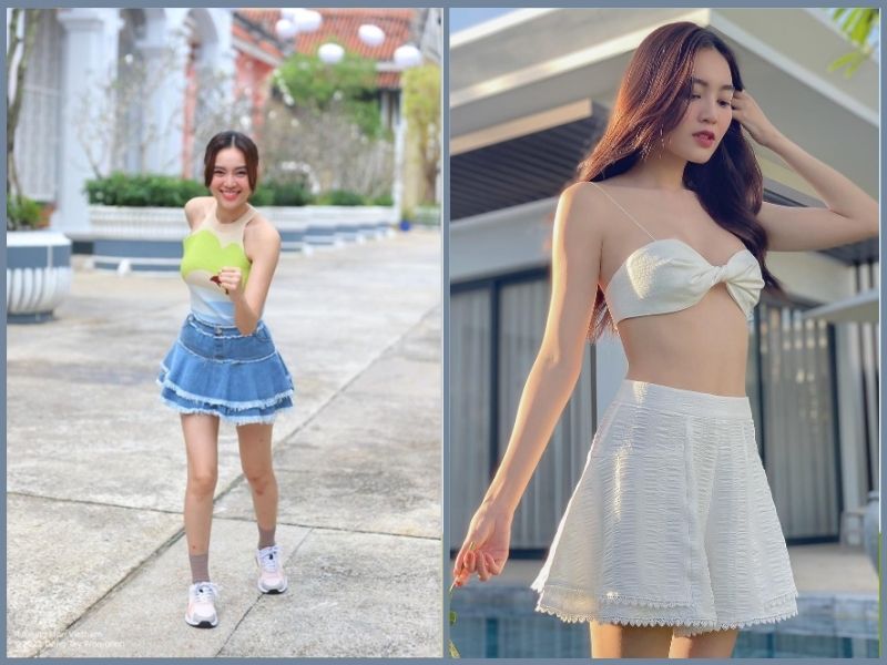 Chân váy ngắn phối đồ mùa hè nữ