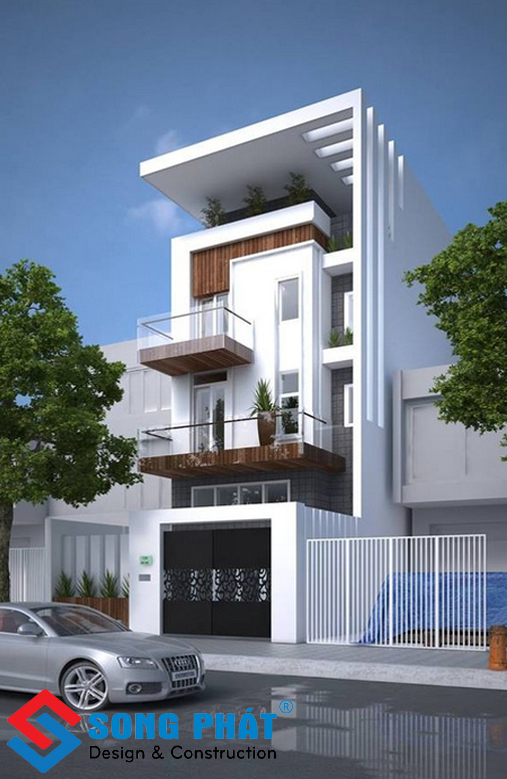 Mặt tiền nhà thoáng sáng