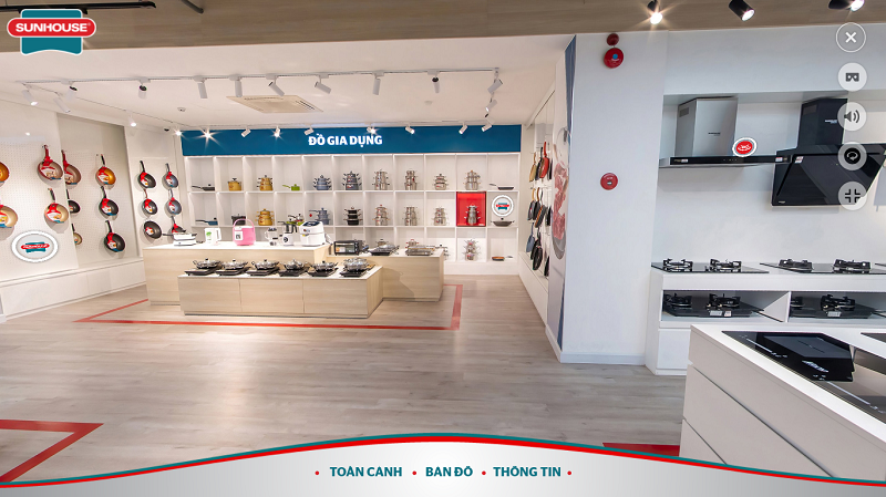 Showroom ảo, web 360 của Sunhouse