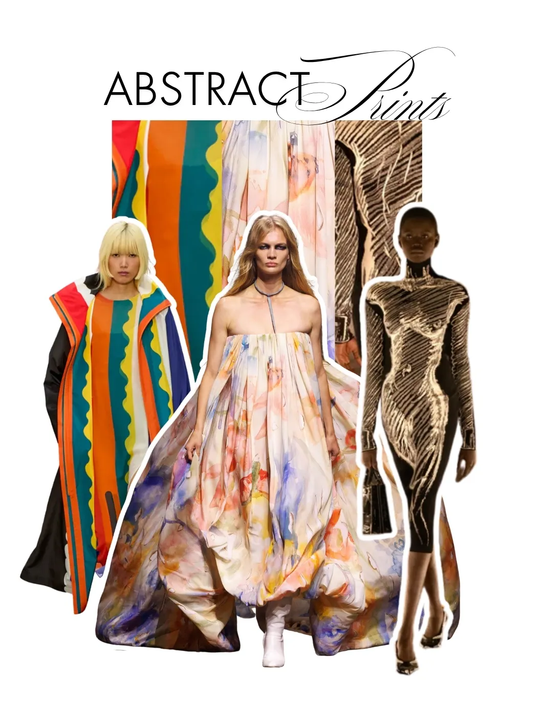 Các sàn diễn quốc tế Hè 2026 với họa tiết hình học trừu tượng từ Akris, McQueen và Schiaparelli