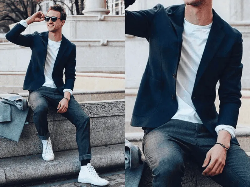 Vest phối áo thun trơn tạo set đồ công sở năng động và cá tính