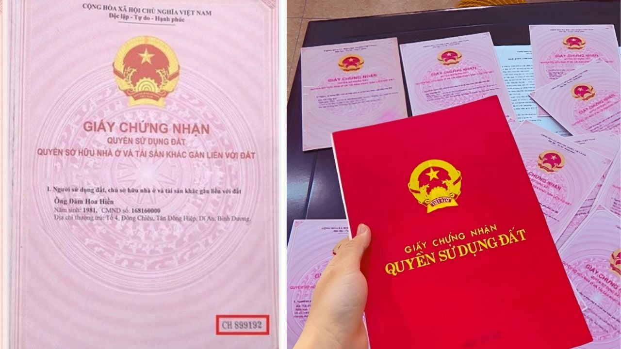 Mẫu sổ đỏ mới