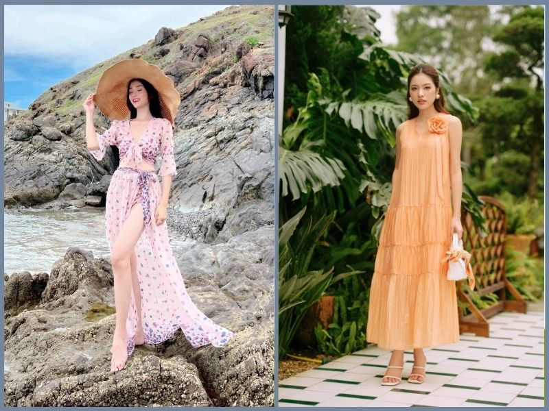Đầm maxi đi chơi mùa hè