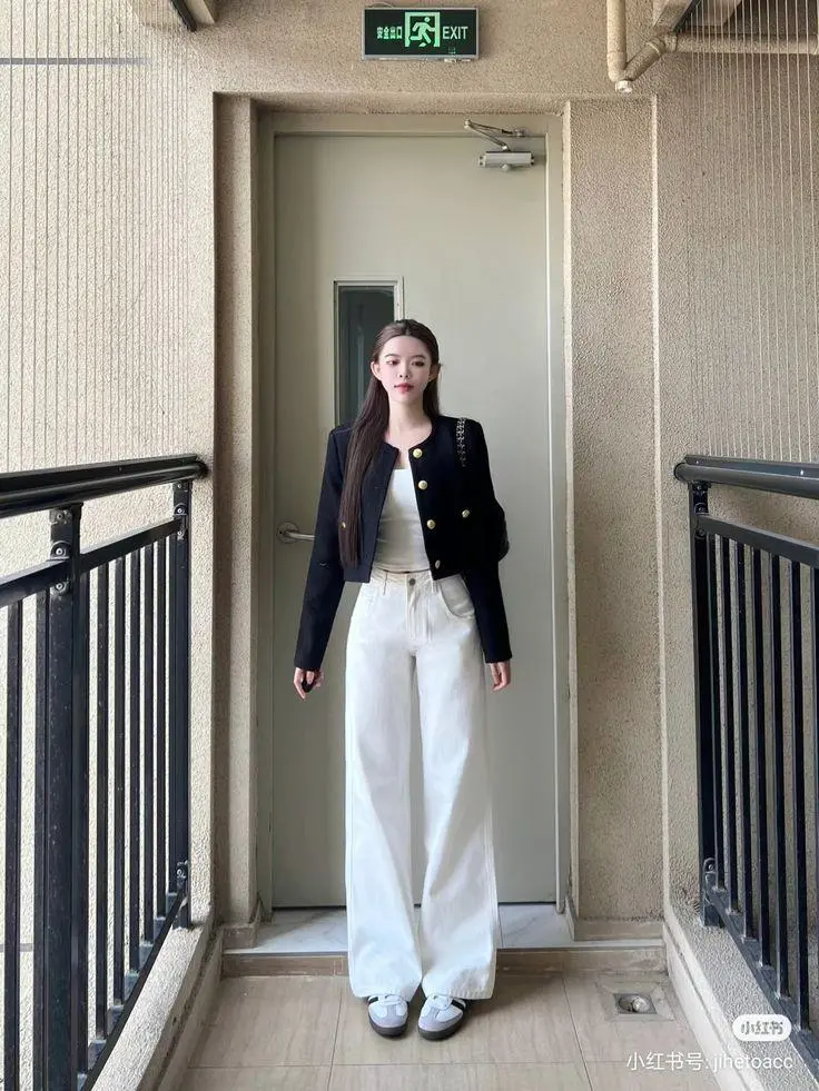 Áo khoác tweed công sở