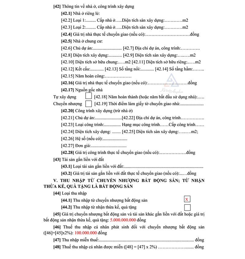 Kê khai thuế cho thuê bất động sản