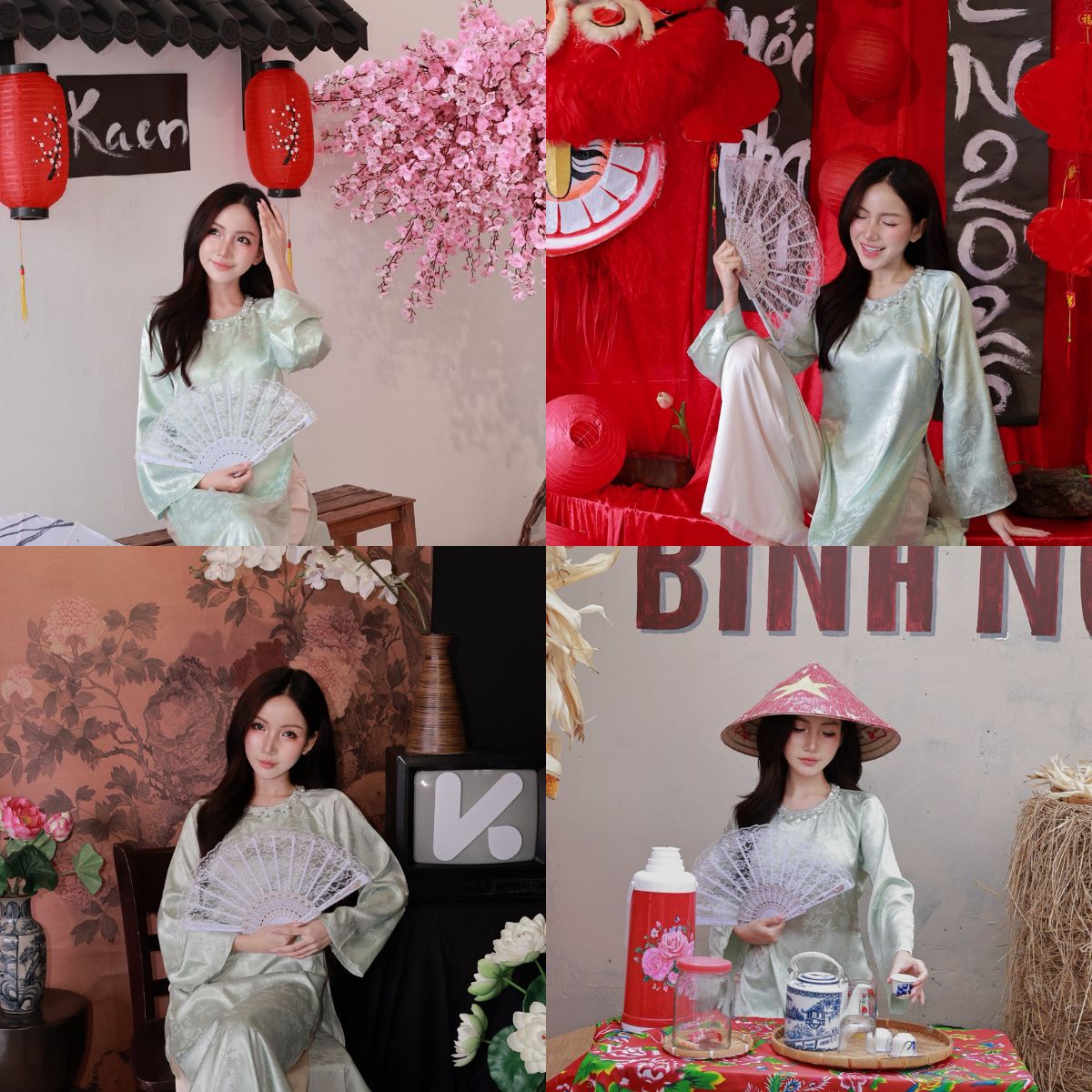 KKAKEN Da Kuffee trang trí Tết