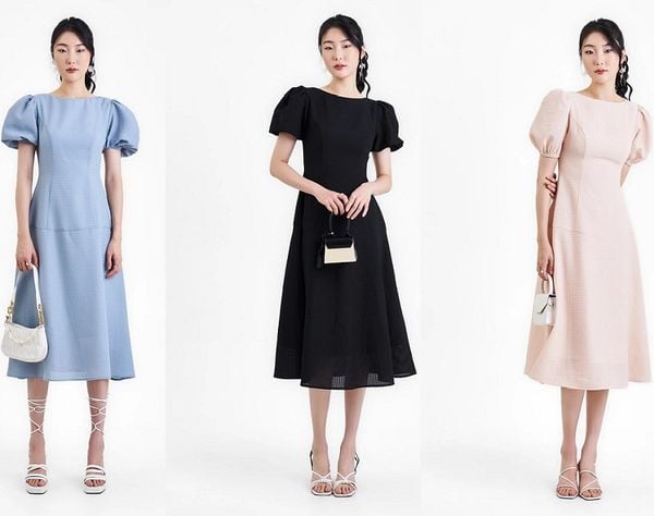 Đầm dự tiệc cổ thuyền thanh lịch cho buổi tiệc cuối năm