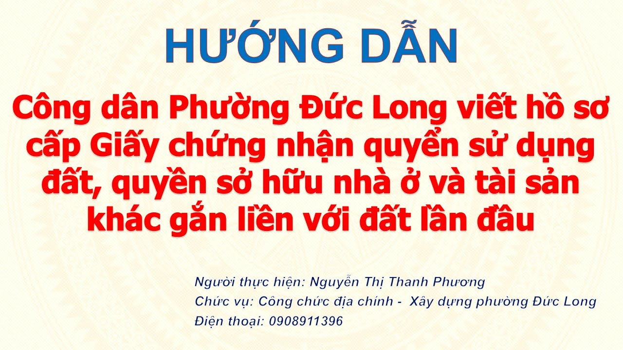 Hồ sơ công chứng nhà đất