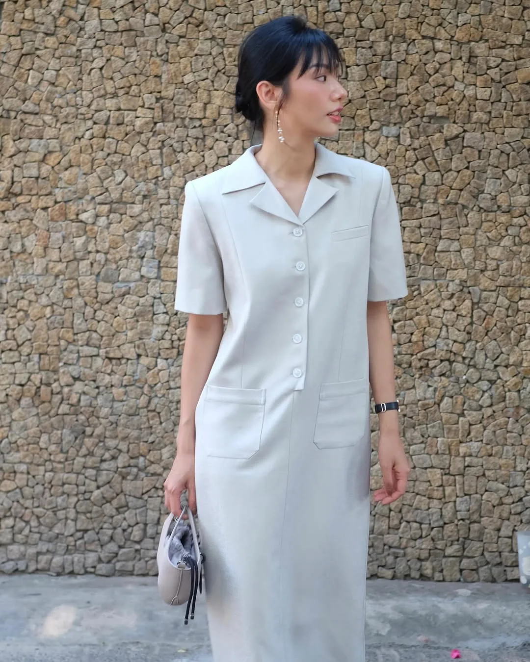 Váy chiết eo cho dáng chữ nhật