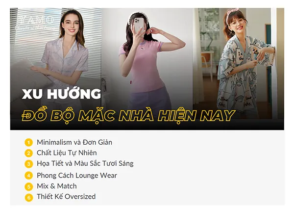Xu hướng đồ bộ mặc nhà hiện nay