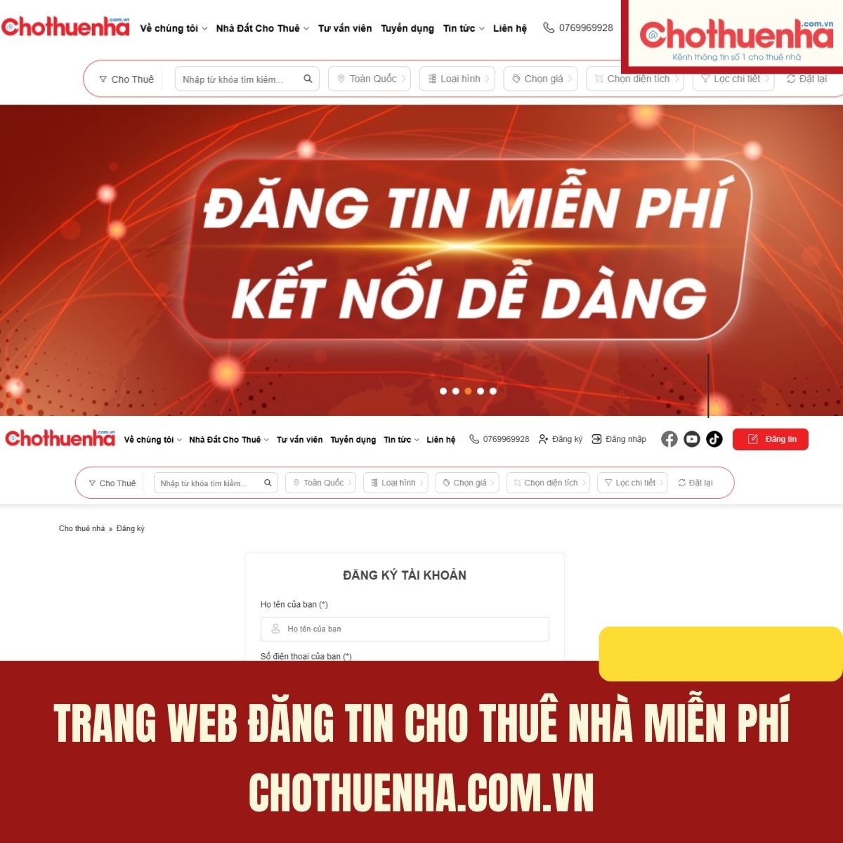 Mẫu tin đăng bất động sản