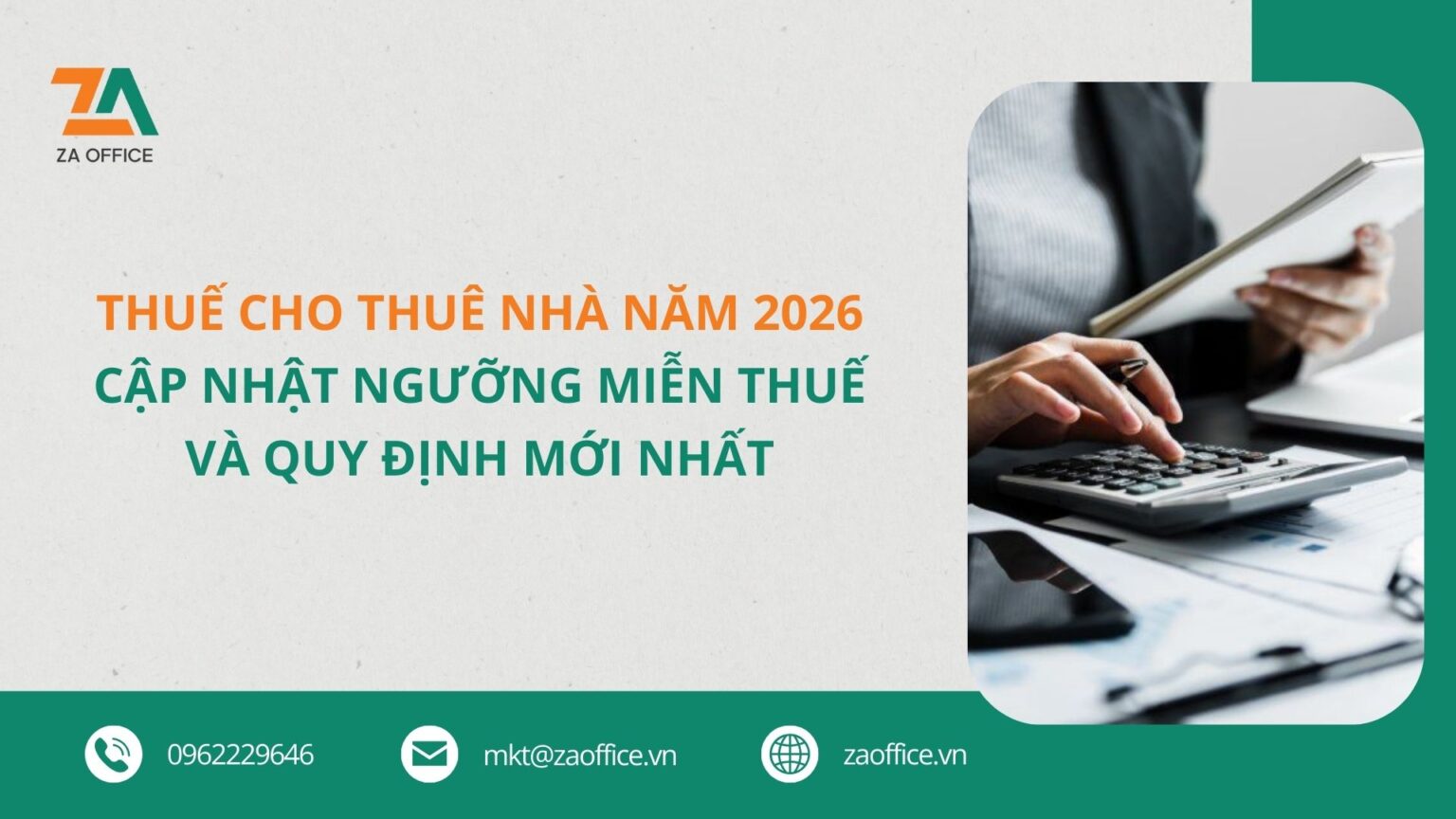 Thuế bất động sản cho thuê năm 2026