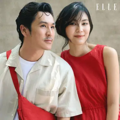 Helly Tống và Thiên Minh trong trang phục linen của UNIQLO