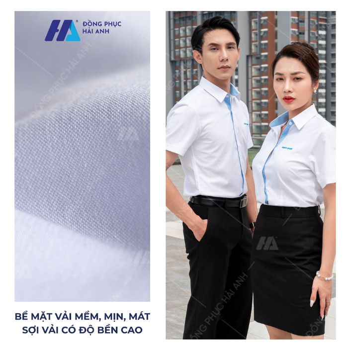Chất liệu vải Kate Silk mềm mịn và bền bỉ cho đồng phục