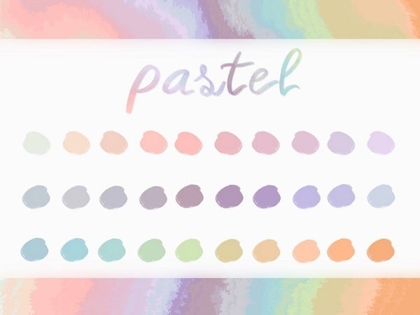 Bảng màu pastel trong phối đồ quần áo mang lại cảm giác nhẹ và sạch