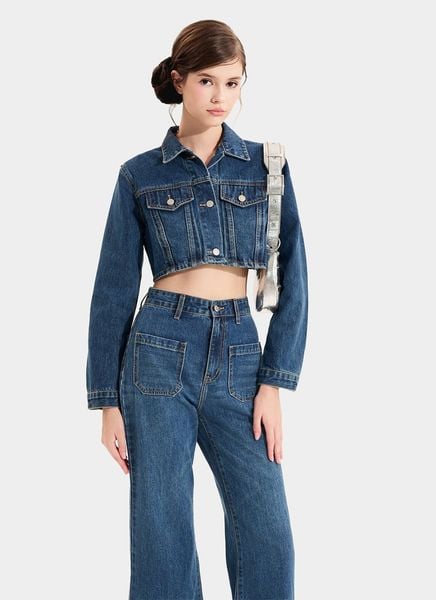 Áo khoác denim mang đến sự phá cách bụi bặm cho trang phục hoài cổ